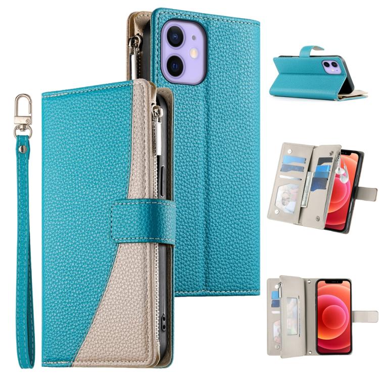 For iPhone 12 mini Stitching Multi-card Zipper Wallet Leather Phone Case with Short Strap(Blue)
For iPhone 12 mini Stitching Multi-card Zipper Wallet Leather Phone Case with Short Strap(Blue)
