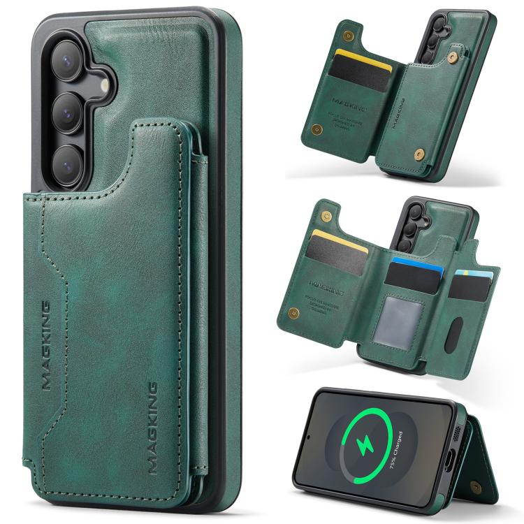 For Samsung Galaxy S25 5G MAGKING K3 Series MagSafe RFID Card Bag Detachable Phone Case(Green)
For Samsung Galaxy S25 5G MAGKING K3 Series MagSafe RFID Card Bag Detachable Phone Case(Green)
