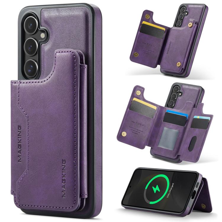 For Samsung Galaxy S24+ 5G DG.MING MAGKING-K3 Series MagSafe RFID Card Bag Detachable Phone Case(Purple)
For Samsung Galaxy S24+ 5G DG.MING MAGKING-K3 Series MagSafe RFID Card Bag Detachable Phone Case(Purple)