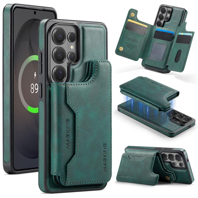 For Samsung Galaxy S26 Ultra 5G MAGKING K3 Series MagSafe RFID Card Bag Detachable Phone Case(Green)
For Samsung Galaxy S26 Ultra 5G MAGKING K3 Series MagSafe RFID Card Bag Detachable Phone Case(Green)