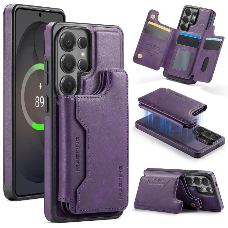 For Samsung Galaxy S26 Ultra 5G MAGKING K3 Series MagSafe RFID Card Bag Detachable Phone Case(Purple)
For Samsung Galaxy S26 Ultra 5G MAGKING K3 Series MagSafe RFID Card Bag Detachable Phone Case(Purple)