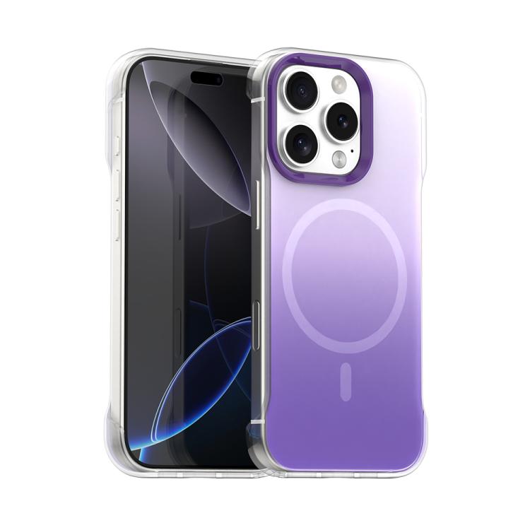 For iPhone 16 Pro Borderless Series Magnetic MagSafe Gradient Color Phone Case(Purple)
For iPhone 16 Pro Borderless Series Magnetic MagSafe Gradient Color Phone Case(Purple)