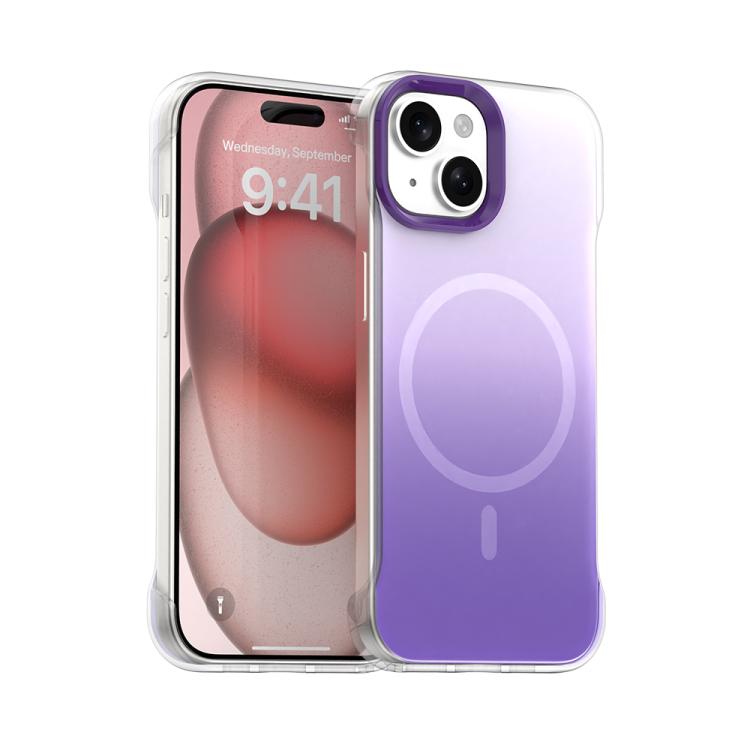 For iPhone 15 Borderless Series Magnetic MagSafe Gradient Color Phone Case(Purple)
For iPhone 15 Borderless Series Magnetic MagSafe Gradient Color Phone Case(Purple)