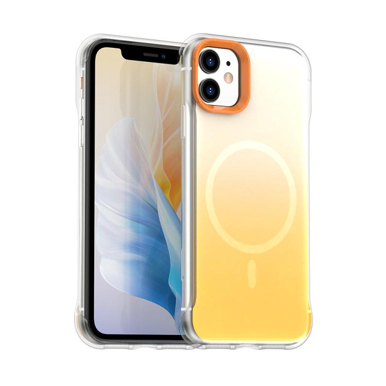 For iPhone 11 Borderless Series Magnetic MagSafe Gradient Color Phone Case(Yellow)
For iPhone 11 Borderless Series Magnetic MagSafe Gradient Color Phone Case(Yellow)