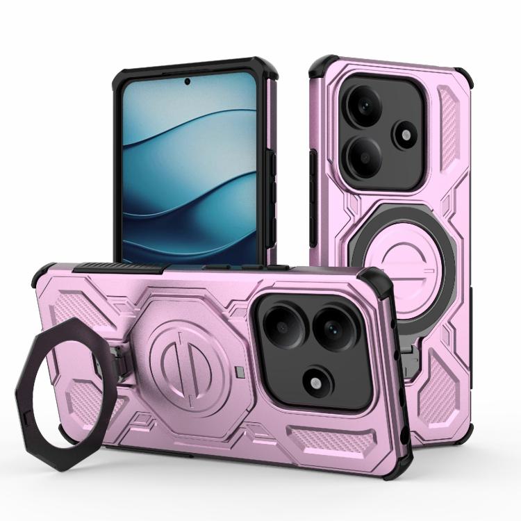 For Redmi Note 14 5G J-20 Solid Color MagSafe Magnetic TPU+PC Phone Case(Pink)
For Redmi Note 14 5G J-20 Solid Color MagSafe Magnetic TPU+PC Phone Case(Pink)