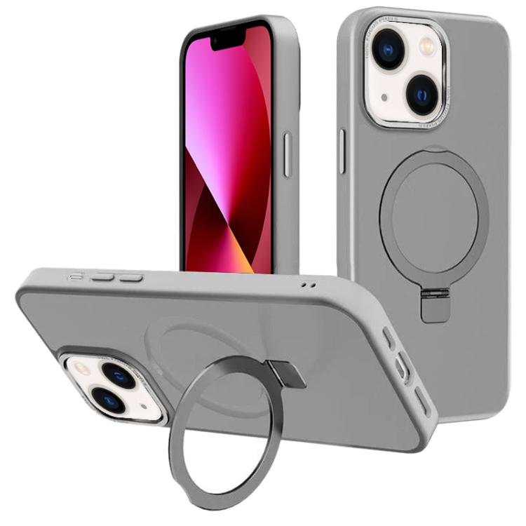 For iPhone 13 Kalebol Metal Lens Frame MagSafe Holder Frosted PC Phone Case(Grey)
For iPhone 13 Kalebol Metal Lens Frame MagSafe Holder Frosted PC Phone Case(Grey)