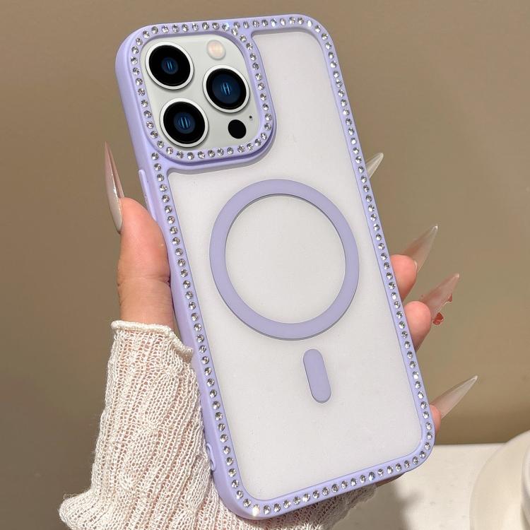 For iPhone 13 Pro Max Large Lens Hole Rhinestone Frame MagSafe Phone Case(Purple)
For iPhone 13 Pro Max Large Lens Hole Rhinestone Frame MagSafe Phone Case(Purple)