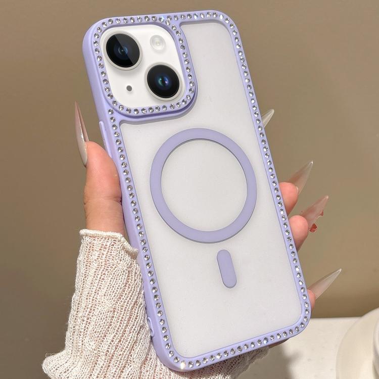 For iPhone 15 Plus Large Lens Hole Rhinestone Frame MagSafe Phone Case(Purple)
For iPhone 15 Plus Large Lens Hole Rhinestone Frame MagSafe Phone Case(Purple)