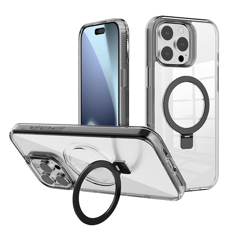 For iPhone 17 Pro Max Kalebol MagSafe Holder Simple Clear TPU Phone Case(Black)
For iPhone 17 Pro Max Kalebol MagSafe Holder Simple Clear TPU Phone Case(Black)
