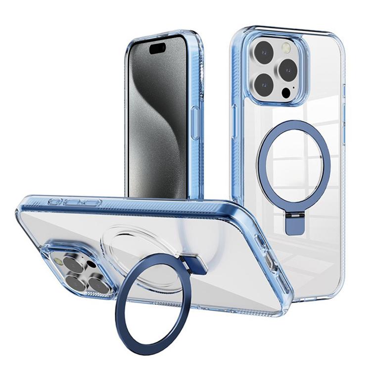 For iPhone 15 Pro Max Kalebol MagSafe Holder Simple Clear TPU Phone Case(Blue)
For iPhone 15 Pro Max Kalebol MagSafe Holder Simple Clear TPU Phone Case(Blue)