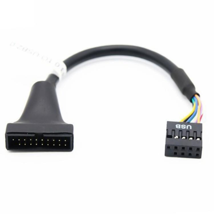 2pcs Computer Motherboard USB3.0 Adapter Cable(20 Pin Male to 9 Pin Female)
2pcs Computer Motherboard USB3.0 Adapter Cable(20 Pin Male to 9 Pin Female)