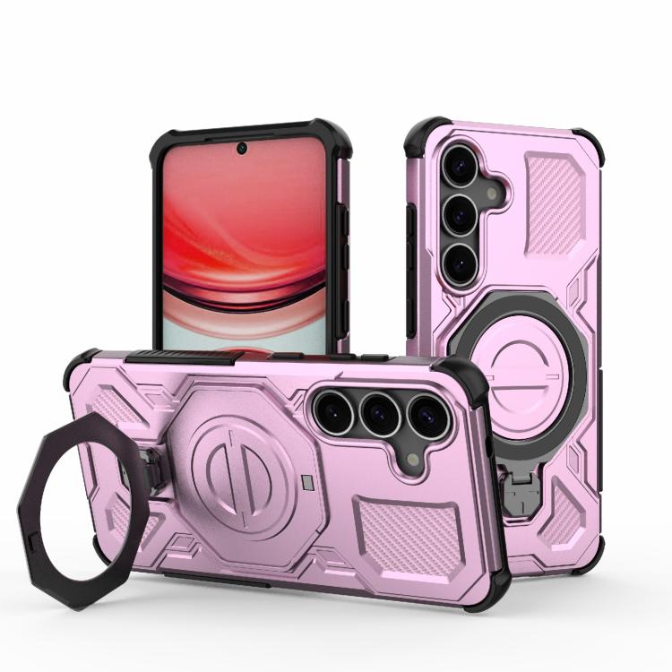 For Samsung Galaxy S25 5G J-20 Solid Color MagSafe Magnetic TPU+PC Phone Case(Pink)
For Samsung Galaxy S25 5G J-20 Solid Color MagSafe Magnetic TPU+PC Phone Case(Pink)