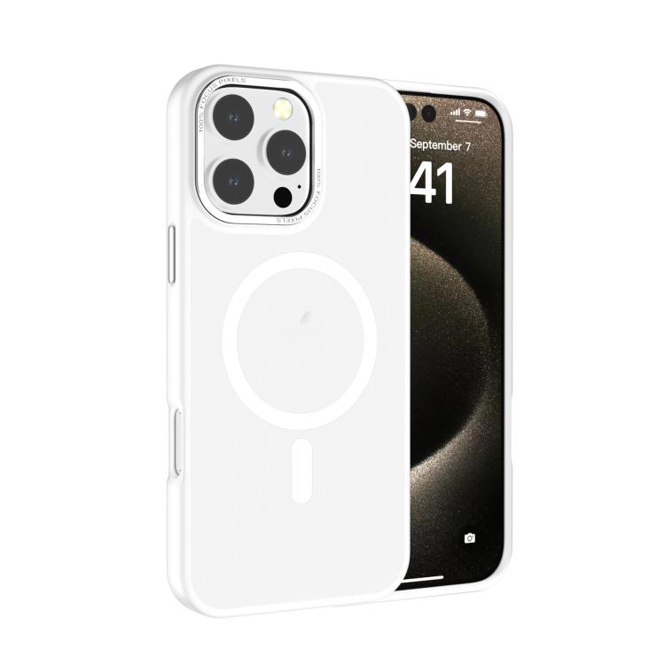 For iPhone 16 Pro Kalebol Metal Lens Frame MagSafe Frosted PC Phone Case(Frosted White)
For iPhone 16 Pro Kalebol Metal Lens Frame MagSafe Frosted PC Phone Case(Frosted White)