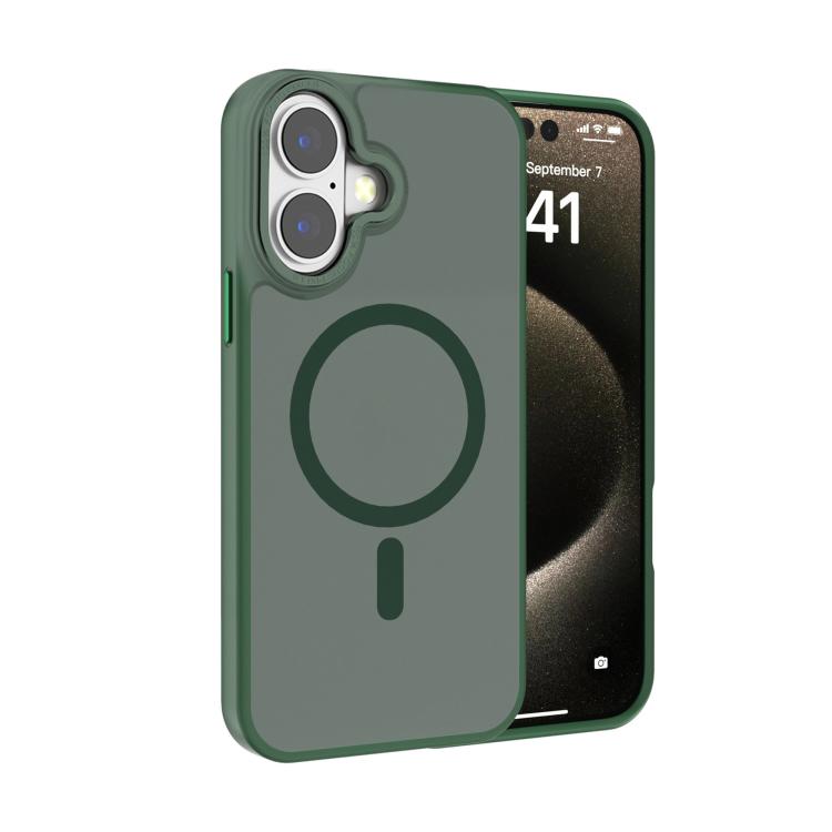 For iPhone 16 Plus Kalebol Metal Lens Frame MagSafe Frosted PC Phone Case(Dark Green)
For iPhone 16 Plus Kalebol Metal Lens Frame MagSafe Frosted PC Phone Case(Dark Green)