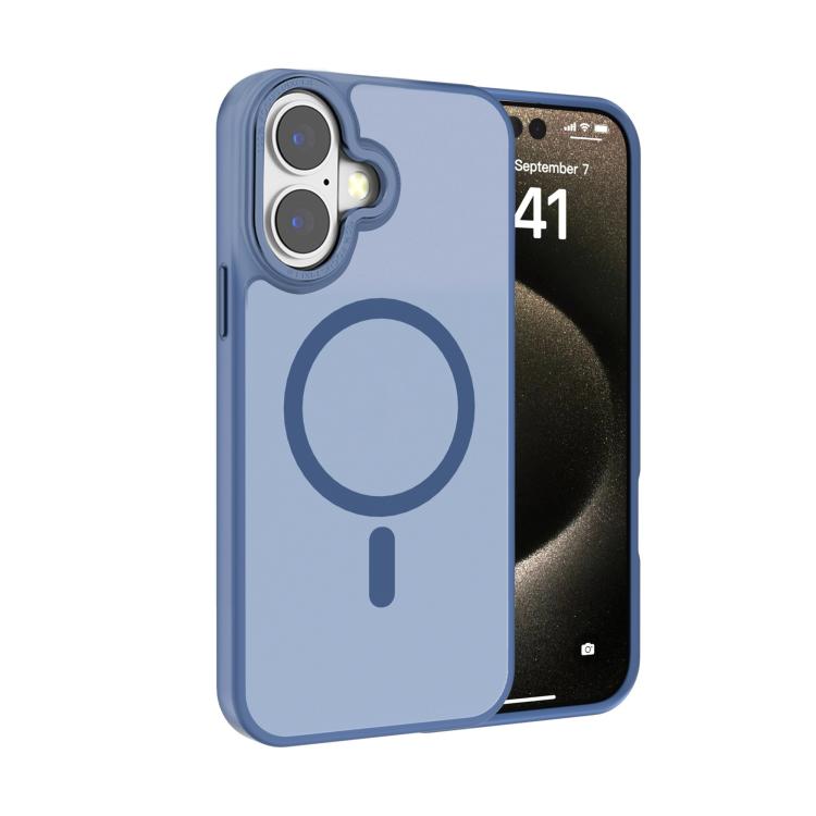 For iPhone 16 Kalebol Metal Lens Frame MagSafe Frosted PC Phone Case(Sierra Blue)
For iPhone 16 Kalebol Metal Lens Frame MagSafe Frosted PC Phone Case(Sierra Blue)