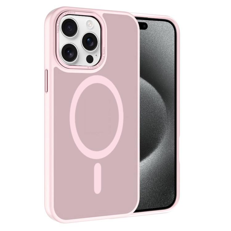 For iPhone 15 Pro Max Kalebol Metal Lens Frame MagSafe Frosted PC Phone Case(Pink)
For iPhone 15 Pro Max Kalebol Metal Lens Frame MagSafe Frosted PC Phone Case(Pink)