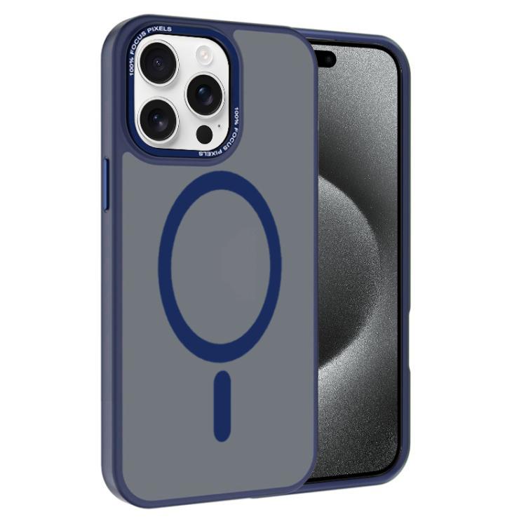 For iPhone 15 Pro Max Kalebol Metal Lens Frame MagSafe Frosted PC Phone Case(Navy Blue)
For iPhone 15 Pro Max Kalebol Metal Lens Frame MagSafe Frosted PC Phone Case(Navy Blue)