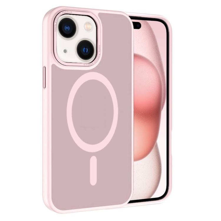 For iPhone 15 Plus Kalebol Metal Lens Frame MagSafe Frosted PC Phone Case(Pink)
For iPhone 15 Plus Kalebol Metal Lens Frame MagSafe Frosted PC Phone Case(Pink)