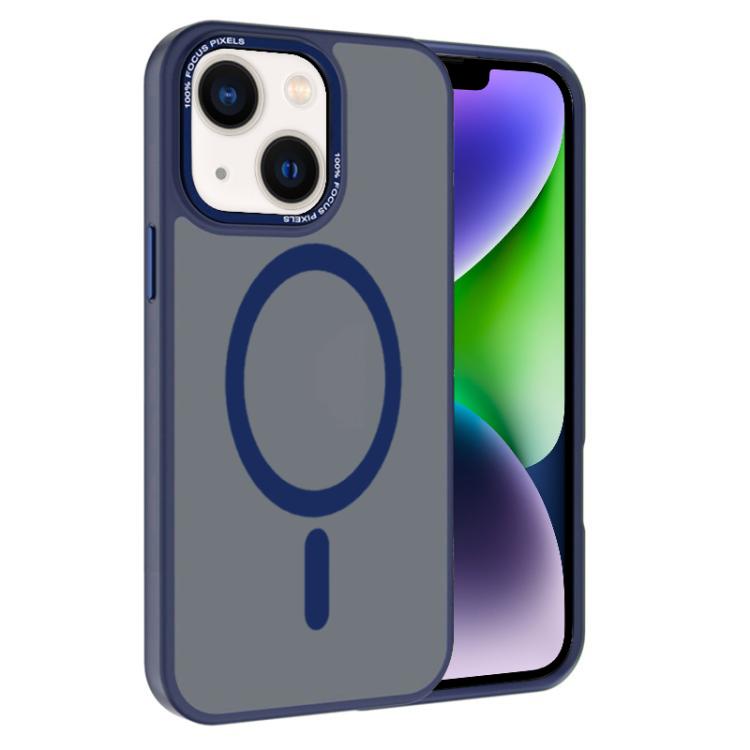 For iPhone 14 Kalebol Metal Lens Frame MagSafe Frosted PC Phone Case(Navy Blue)
For iPhone 14 Kalebol Metal Lens Frame MagSafe Frosted PC Phone Case(Navy Blue)