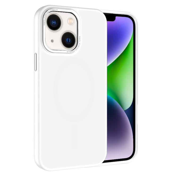 For iPhone 14 Kalebol Metal Lens Frame MagSafe Frosted PC Phone Case(Frosted White)
For iPhone 14 Kalebol Metal Lens Frame MagSafe Frosted PC Phone Case(Frosted White)