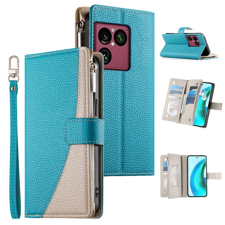 For Sony Xperia 1 VIII Stitching Multi-card Zipper Wallet Leather Phone Case with Short Strap(Blue)
For Sony Xperia 1 VIII Stitching Multi-card Zipper Wallet Leather Phone Case with Short Strap(Blue)