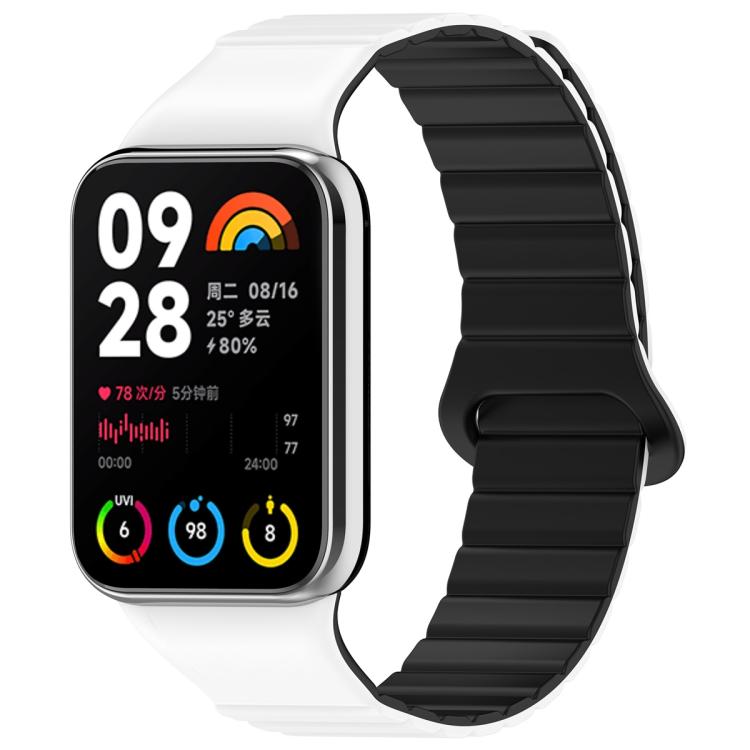 For Xiaomi Smart Band 9 Pro / Redmi Watch 5 Two Color Magnetic Silicone Watch Band(White Black)
For Xiaomi Smart Band 9 Pro / Redmi Watch 5 Two Color Magnetic Silicone Watch Band(White Black)