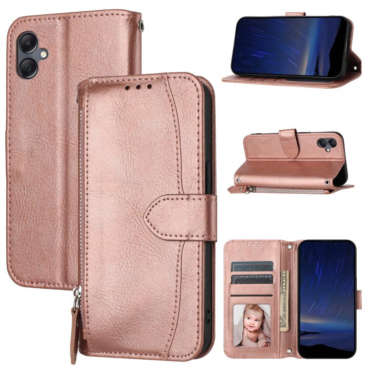 For Samsung Galaxy A07 4G / A06 4G Oil Skin Zipper Wallet Leather Phone Case(Rose Gold)
For Samsung Galaxy A07 4G / A06 4G Oil Skin Zipper Wallet Leather Phone Case(Rose Gold)