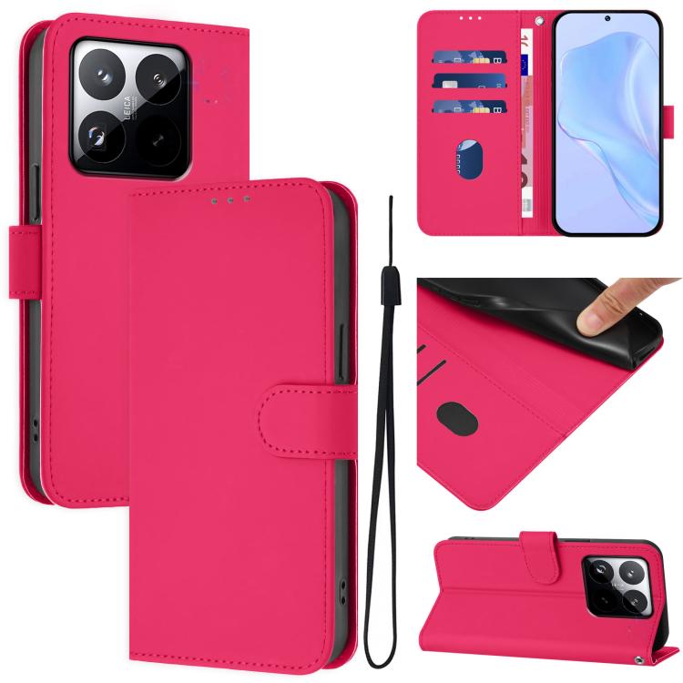For Xiaomi 15T 5G Skin Feel Solid Color Leather Phone Case with Lanyard(Rose Red)
For Xiaomi 15T 5G Skin Feel Solid Color Leather Phone Case with Lanyard(Rose Red)