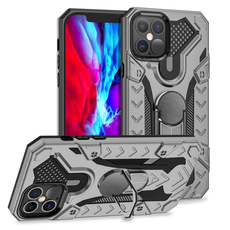 For iPhone 12 / 12 Pro Iron Knight Series 2 in 1 PC + TPU Phone Case with Ring Holder(Grey)
For iPhone 12 / 12 Pro Iron Knight Series 2 in 1 PC + TPU Phone Case with Ring Holder(Grey)