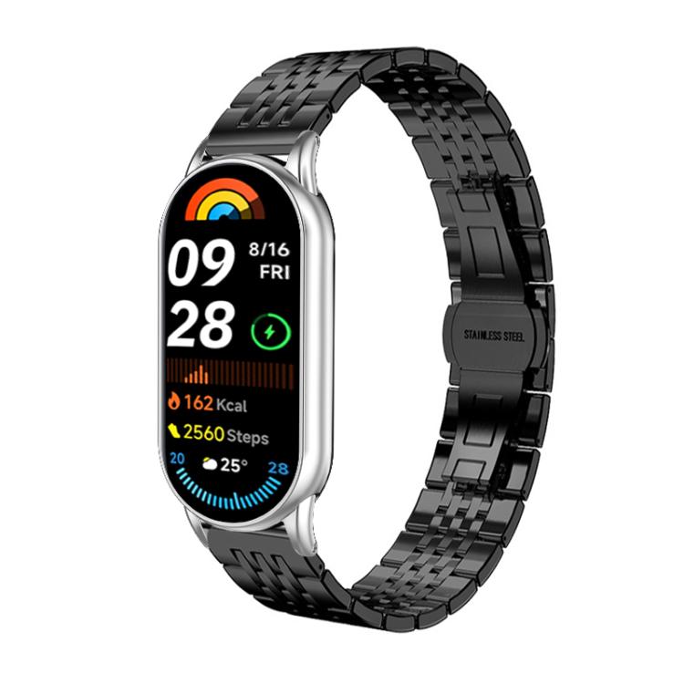 For Xiaomi Smart Band 10 / 9 / 8 NFC 14mm xDfind Seven-bead Solid Stainless Steel Watch Band(Black)
For Xiaomi Smart Band 10 / 9 / 8 NFC 14mm xDfind Seven-bead Solid Stainless Steel Watch Band(Black)