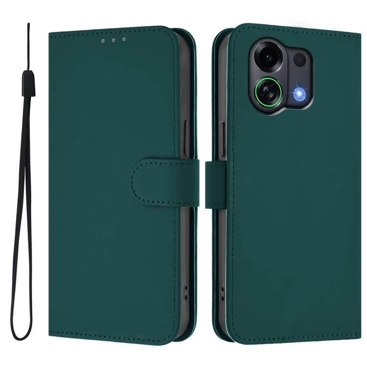 For OPPO K13 Turbo 5G Skin Feel Solid Color Leather Phone Case with Lanyard(Dark Green)
For OPPO K13 Turbo 5G Skin Feel Solid Color Leather Phone Case with Lanyard(Dark Green)
