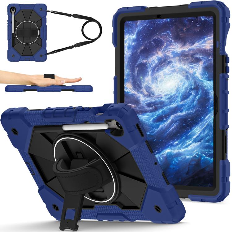 For Samsung Galaxy Tab S10 FE / S9 Contrast Color Robot Silicone Hybrid PC Tablet Case(Navy Black)
For Samsung Galaxy Tab S10 FE / S9 Contrast Color Robot Silicone Hybrid PC Tablet Case(Navy Black)