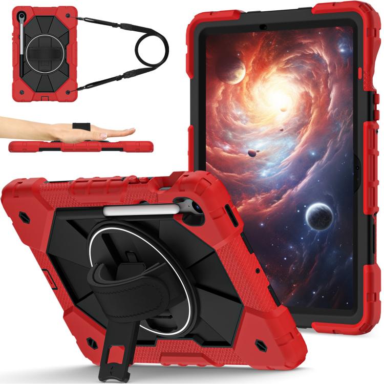 For Samsung Galaxy Tab S10 FE / S9 Contrast Color Robot Silicone Hybrid PC Tablet Case(Red Black) 
For Samsung Galaxy Tab S10 FE / S9 Contrast Color Robot Silicone Hybrid PC Tablet Case(Red Black)