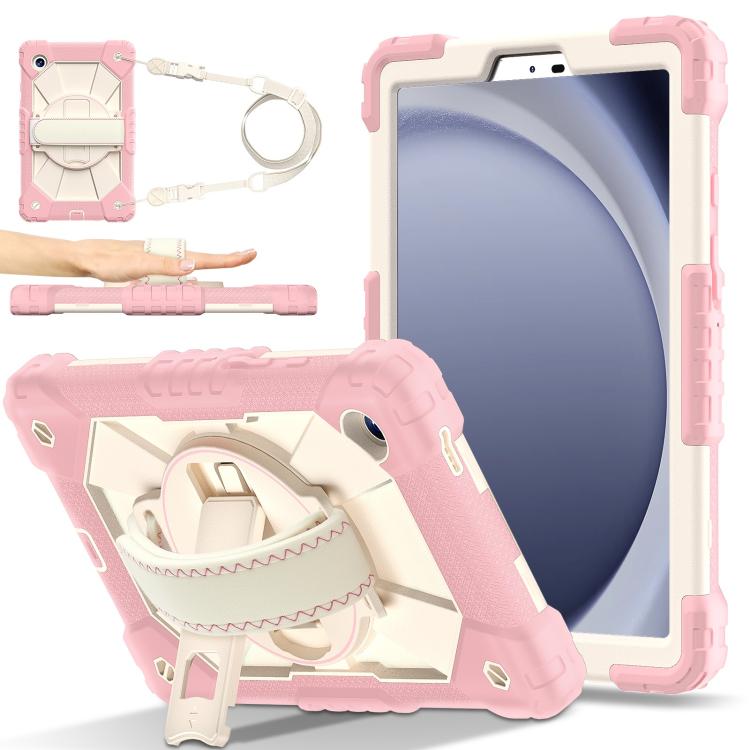 For Samsung Galaxy Tab A11 Contrast Color Robot Silicone Hybrid PC Tablet Case(Rose Gold Beige)
For Samsung Galaxy Tab A11 Contrast Color Robot Silicone Hybrid PC Tablet Case(Rose Gold Beige)