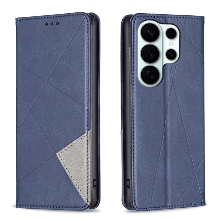 For Samsung Galaxy S26 Ultra 5G Rhombus Texture Magnetic Leather Phone Case(Blue)
For Samsung Galaxy S26 Ultra 5G Rhombus Texture Magnetic Leather Phone Case(Blue)