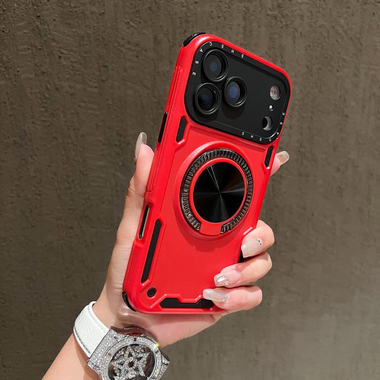 For iPhone 17 Pro Three-core Mecha 360 Degree Rotation Magnetic Holder Phone Case(Red)
For iPhone 17 Pro Three-core Mecha 360 Degree Rotation Magnetic Holder Phone Case(Red)