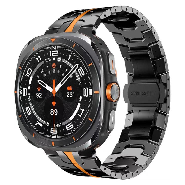 For Samsung Galaxy Watch8 / Watch8 Classic Butterfly Buckle Titanium Alloy Watch Band(Black Orange)
For Samsung Galaxy Watch8 / Watch8 Classic Butterfly Buckle Titanium Alloy Watch Band(Black Orange)