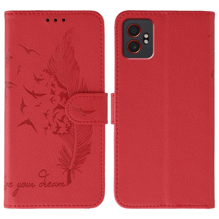 For Samsung Galaxy XCover7 Pro Feather Pattern Litchi Texture Leather Phone Case(Red)
For Samsung Galaxy XCover7 Pro Feather Pattern Litchi Texture Leather Phone Case(Red)