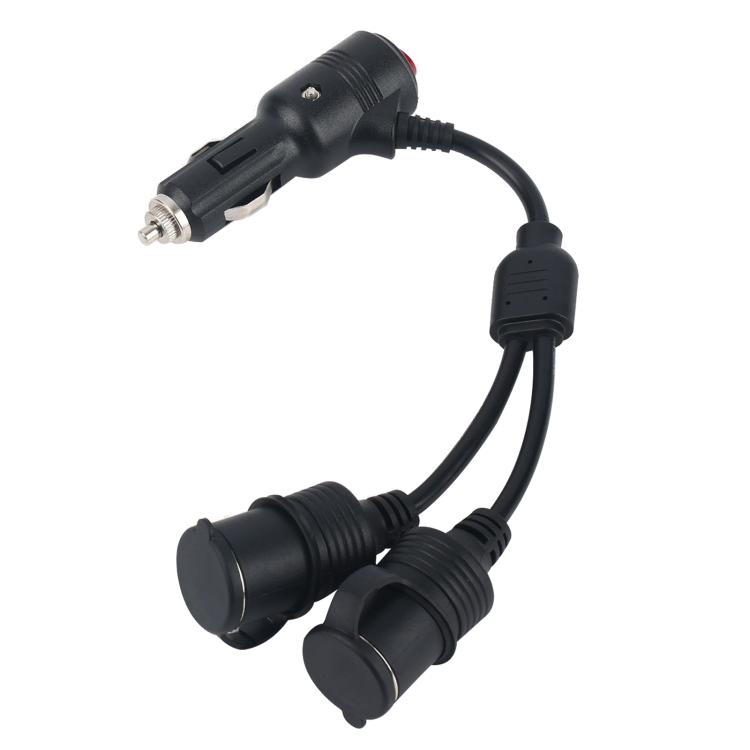 12V-24V 2 in 1 Car Cigarette Lighter Extension Cable with Switch, Length:0.2m(Black)
12V-24V 2 in 1 Car Cigarette Lighter Extension Cable with Switch, Length:0.2m(Black)