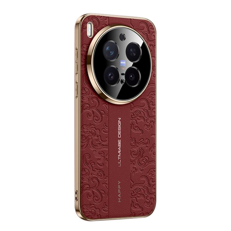 For vivo X300 Pro Cloud Dragon Pattern Plain Leather PC Phone Case(Red)
For vivo X300 Pro Cloud Dragon Pattern Plain Leather PC Phone Case(Red)