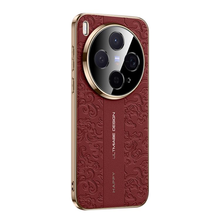 For vivo X300 Cloud Dragon Pattern Plain Leather PC Phone Case(Red)
For vivo X300 Cloud Dragon Pattern Plain Leather PC Phone Case(Red)
