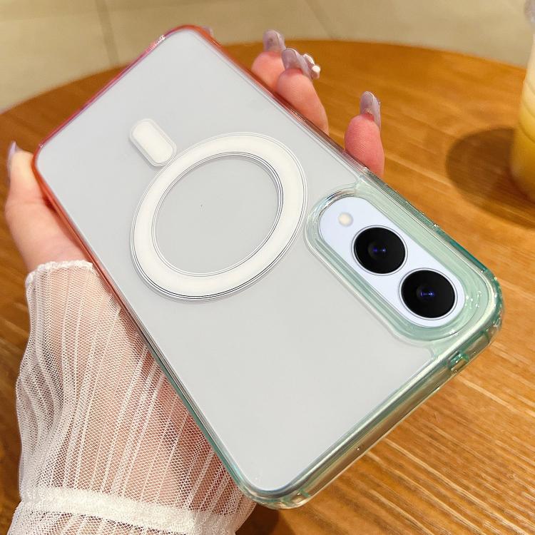 For Samsung Galaxy S25 Edge 5G Contrast Color Gradient Transparent MagSafe Phone Case(Blue Green + Pink)
For Samsung Galaxy S25 Edge 5G Contrast Color Gradient Transparent MagSafe Phone Case(Blue Green + Pink)