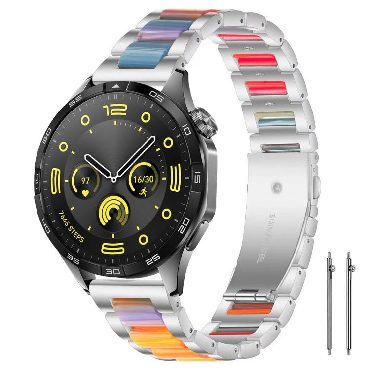 22mm xDfind Three Beads Metal Resin Watch Band(Silver Rainbow)
22mm xDfind Three Beads Metal Resin Watch Band(Silver Rainbow)