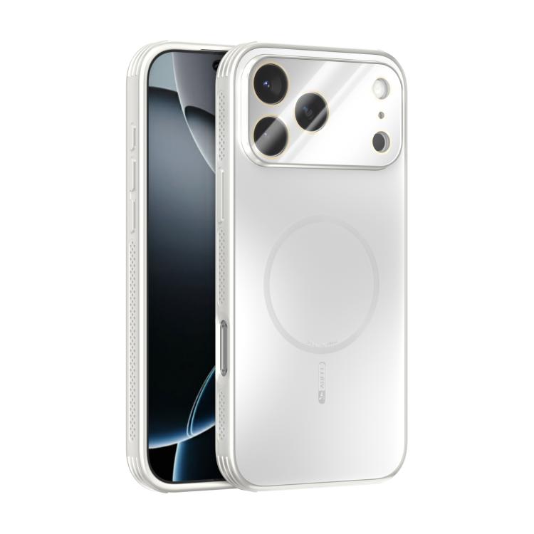 For iPhone 17 Pro Max ABEEL Heat Dissipation Frosted MagSafe Phone Case with Lens Film(White)
For iPhone 17 Pro Max ABEEL Heat Dissipation Frosted MagSafe Phone Case with Lens Film(White)