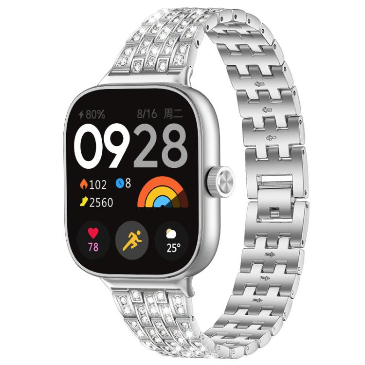 For Xiaomi Smart Band 9 Pro/8 Pro/Redmi Watch 5/4 xDfind Five Beads Full Diamond Metal Watch Band(Silver)
For Xiaomi Smart Band 9 Pro/8 Pro/Redmi Watch 5/4 xDfind Five Beads Full Diamond Metal Watch Band(Silver)