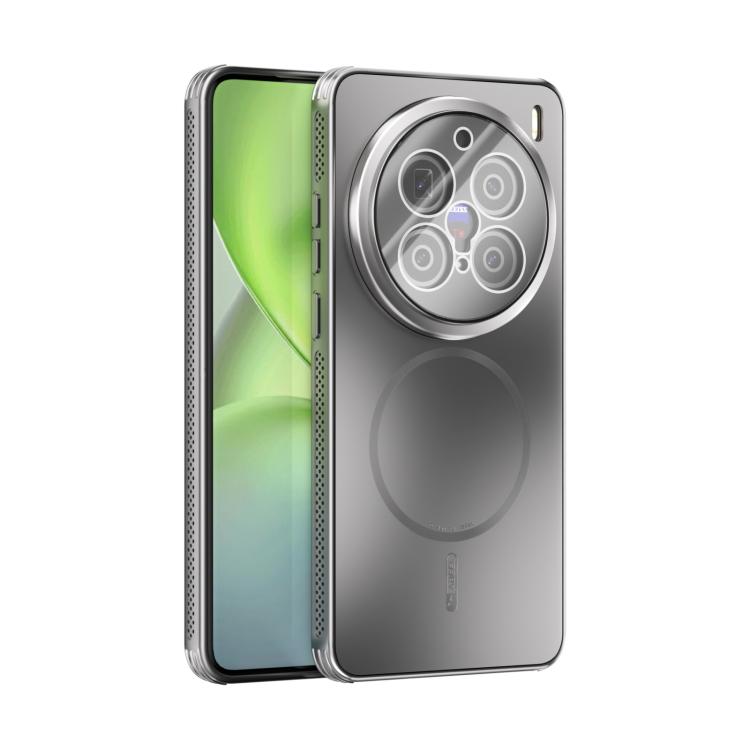 For vivo X200 Pro ABEEL Heat Dissipation Frosted MagSafe Phone Case with Lens Film(Silver)
For vivo X200 Pro ABEEL Heat Dissipation Frosted MagSafe Phone Case with Lens Film(Silver)