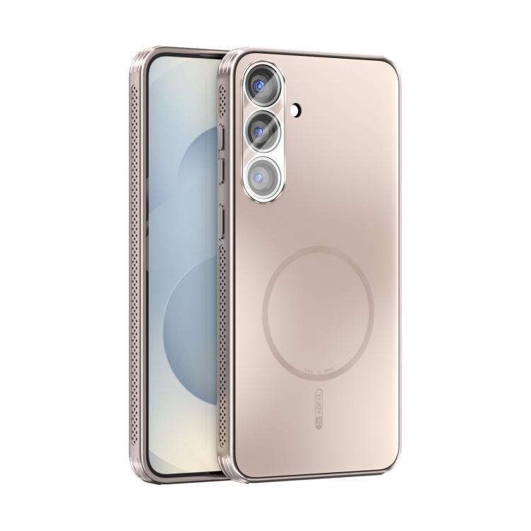 For Samsung Galaxy S25 5G ABEEL Heat Dissipation Frosted MagSafe Phone Case with Lens Film(Rose Gold)
For Samsung Galaxy S25 5G ABEEL Heat Dissipation Frosted MagSafe Phone Case with Lens Film(Rose Gold)