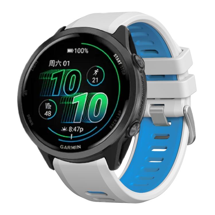 For Garmin Forerunner 970 Two Color Steel Buckle Silicone Watch Band(White Blue)
For Garmin Forerunner 970 Two Color Steel Buckle Silicone Watch Band(White Blue)