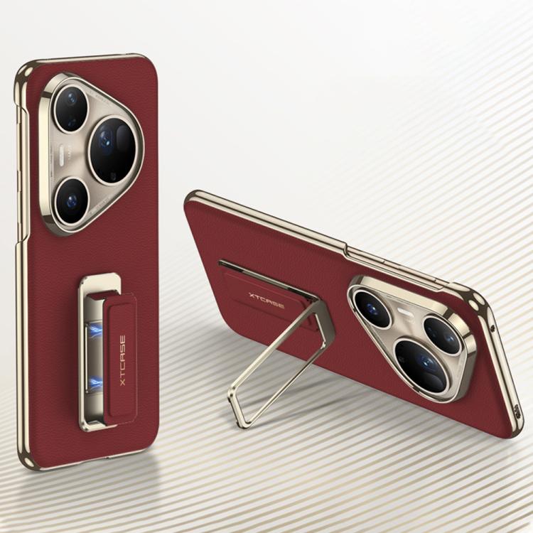 For Huawei Pura 80 Ultra 5G GKK Electroplated Plain Leather Magnetic Wristband Phone Case with Rotating Bracket(Red)
For Huawei Pura 80 Ultra 5G GKK Electroplated Plain Leather Magnetic Wristband Phone Case with Rotating Bracket(Red)