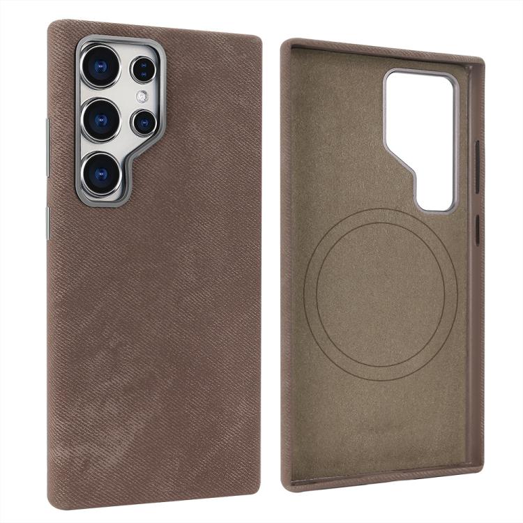 For Samsung Galaxy S24 Ultra 5G VIETAO Retro Denim Texture PU Leather MagSafe Phone Case(Brown)
For Samsung Galaxy S24 Ultra 5G VIETAO Retro Denim Texture PU Leather MagSafe Phone Case(Brown)